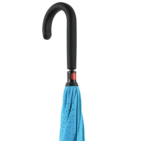 Зонт наоборот Style, трость, сине-голубой - рис 8.