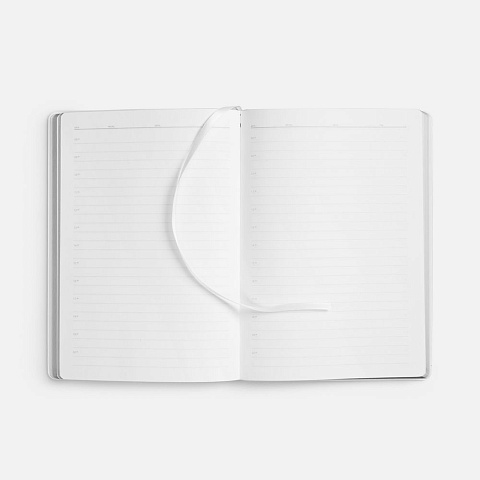 Ежедневник Nebraska Flex, недатированный, белый с серебристым - рис 9.