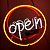 Неоновый настенный светильник "Open" - миниатюра
