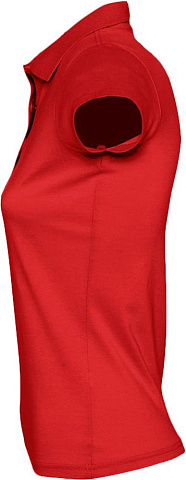 Рубашка поло женская Prescott Women 170, красная - рис 4.