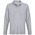 Рубашка поло унисекс с длинным рукавом Pacific LSL, серый меланж - миниатюра