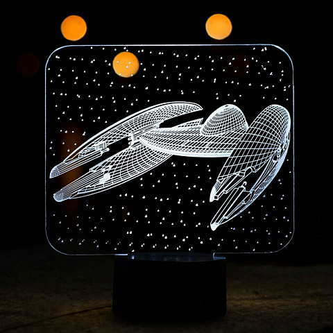 3D светильник Космолёт - рис 2.