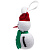 Елочная игрушка «Снеговик» - миниатюра - рис 3.