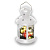Переносной новогодний фонарь лампа Ретро (RGB) - миниатюра