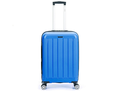 Чемодан TORBER В Отпуск, ярко-синий, полипропилен, 65,5 х 43,5 х 26 см, 62 л - рис 2.