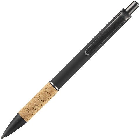 Ручка шариковая Cork, черная - рис 4.