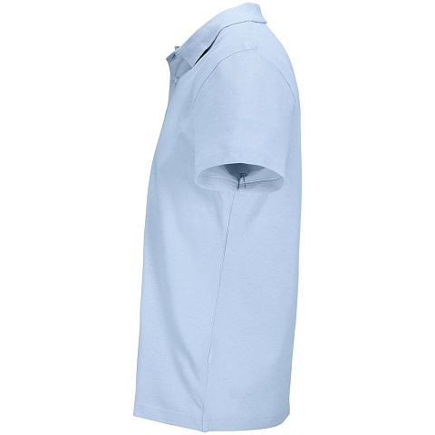 Рубашка поло унисекс Pulse, голубая - рис 4.