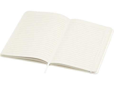 Bass блокнот формата А5 из переработанных материалов, с линованными страницами - Белый - рис 4.