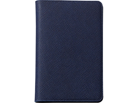 Футляр-книжка на 4-е карты с RFID Favor, темно-синий - рис 2.