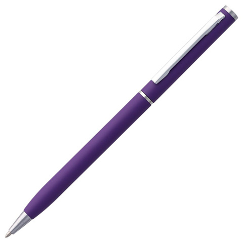 Ручка шариковая Hotel Chrome, ver.2, матовая фиолетовая - рис 2.