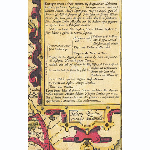 Карта новой Европы Йодокуса Хондиуса - рис 5.