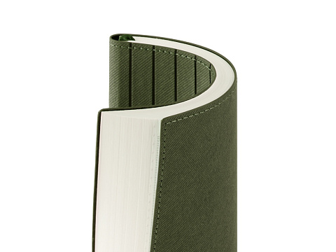 Блокнот А5 Bradbury, гибкая обложка, 80 листов 80 гр/м2 FSC бумага, оливковый - рис 7.