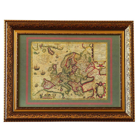 Карта новой Европы Йодокуса Хондиуса