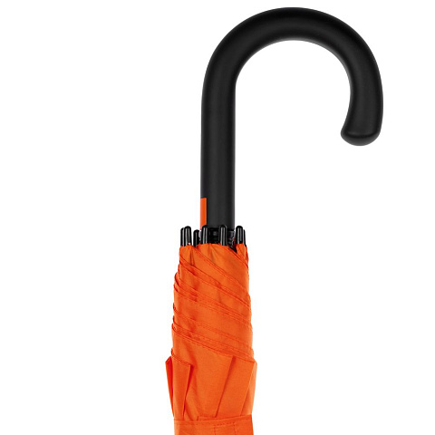 Зонт-трость Undercolor с цветными спицами, оранжевый - рис 6.