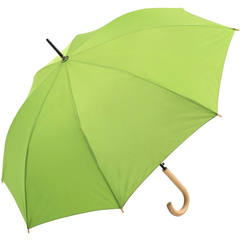 Зонт-трость OkoBrella, зеленое яблоко - рис 2.