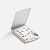 Органайзер с беспроводной зарядкой и набором адаптеров Octopod, белый - миниатюра - рис 3.