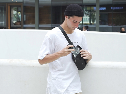 Антикражная сумка на пояс Clickpack, черный - рис 24.