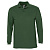 Рубашка поло мужская с длинным рукавом Winter II 210 темно-зеленая - миниатюра