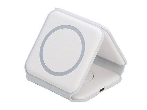 Беспроводное зарядное устройство 3-в-1 Road, 15 Вт, белый - рис 3.