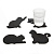 Магнитные подставки под стаканы Коты - миниатюра