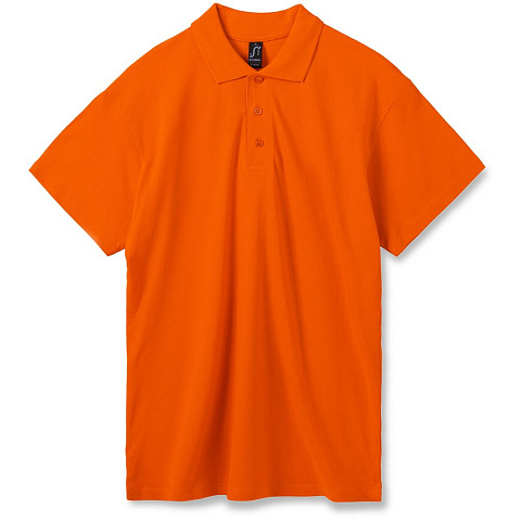 Рубашка поло мужская Summer 170, оранжевая - рис 2.