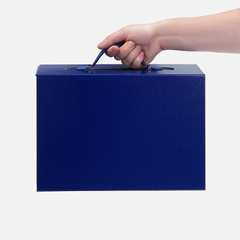 Коробка складная Holdfold, M, синяя - рис 6.