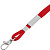 Шнурок для бейджа Tube Metal, красный - миниатюра - рис 4.