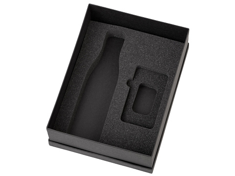 Подарочный набор с термобутылкой и повербанком С2, синий - рис 3.