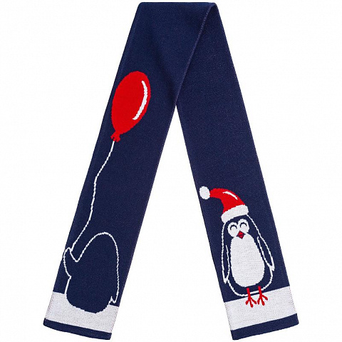 Новогодний шарф Веселые пингвины - рис 3.