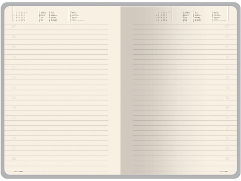 Ежедневник недатированный А5 Megapolis Nebraska Flex, синий - рис 10.