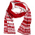 Новогодний шарф Теплая зима (красный) - миниатюра