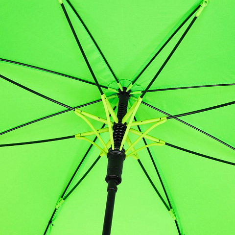 Зонт-трость Undercolor с цветными спицами, зеленое яблоко - рис 4.