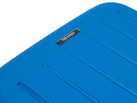 Чемодан TORBER В Отпуск, ярко-синий, полипропилен, 55 х 36 х 21,5 см, 37 л - рис 9.