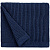Плед Shirr, темно-синий (сапфир) - миниатюра - рис 3.