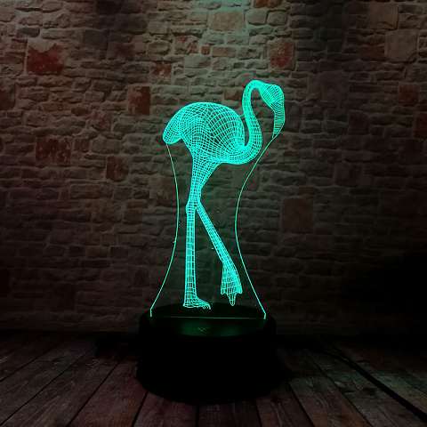 3D светильник Фламинго - рис 6.