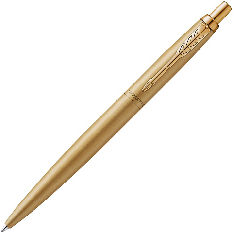 Ручка шариковая Parker Jotter XL Monochrome Gold, золотистая - рис 2.