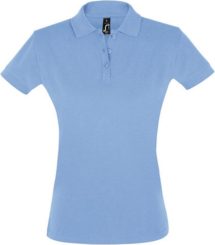 Рубашка поло женская Perfect Women 180 голубая - рис 2.