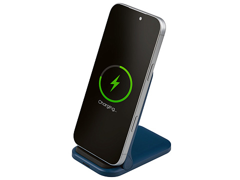 Беспроводное зарядное устройство Foldy, 15 Вт, темно-синий - рис 3.