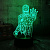 3D светильник Железный человек - миниатюра - рис 4.