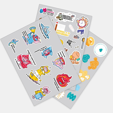Наклейки бумажные Sticker Pack на заказ, L - рис 2.