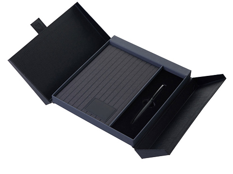 Подарочный набор Bradburry &Co с блокнотом А5 и ручкой, черный - рис 2.