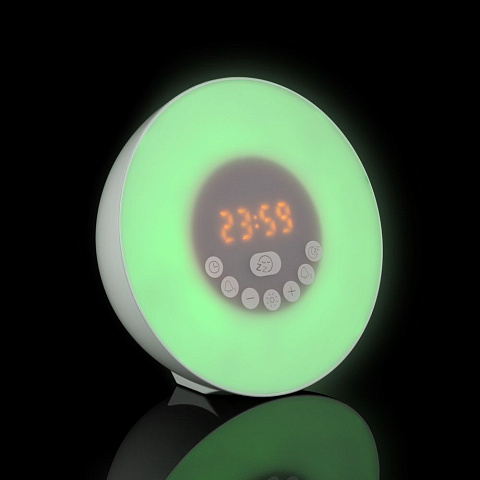 Лампа-колонка со световым будильником dreamTime, ver.2, белая - рис 20.