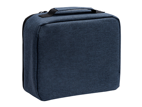 Сумка-холодильник из переработанного полиэстера Сотэк (SOTEK), меланжевый синий - рис 5.