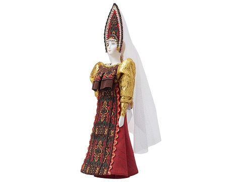 Подарочный набор: кукла фарфоровая, мед, красный - рис 13.