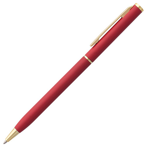 Ручка шариковая Hotel Gold, ver.2, матовая красная - рис 4.