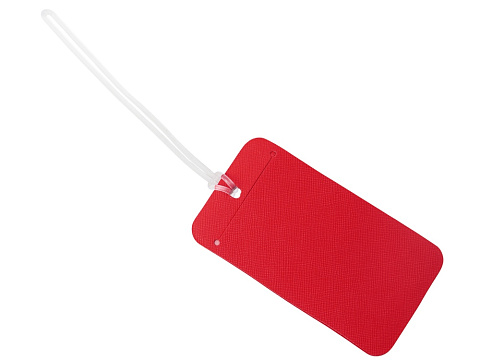 Багажная бирка Favor на силиконовой петле, красный - рис 2.