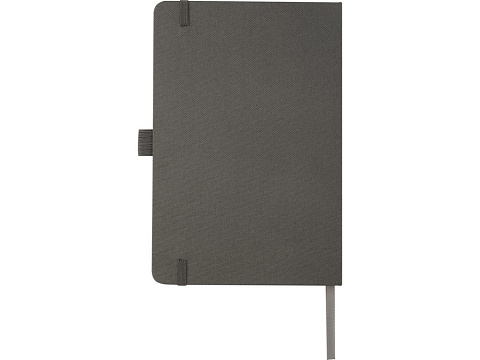 Блокнот Honua форматом A5 из переработанной бумаги с обложкой из переработанного ПЭТ, сумеречный серый - рис 3.