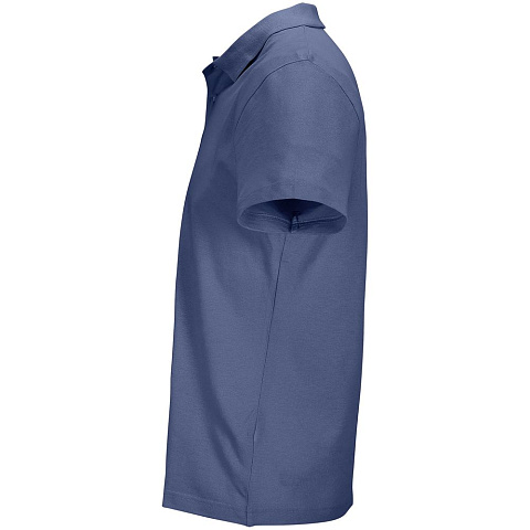 Рубашка поло унисекс Pulse, синяя (джинс) - рис 4.