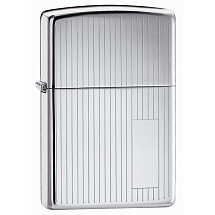 Зажигалка ZIPPO Classic с покрытием High Polish Chrome, латунь/сталь, серебристая, 38x13x57 мм