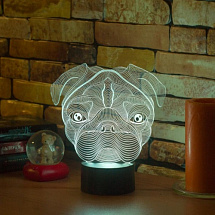 3D светильник Мопс